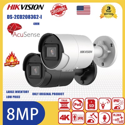 Hikvision 8 MP AcuSense Outdoor IP IR Camera DS-2CD2083G2-I 4MM POE MIC H.265+