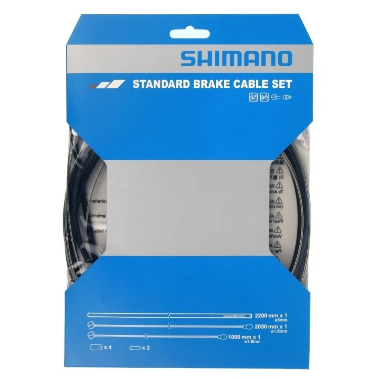 Shimano Bremszug-Set Road/MTB – Stahl – 2200 mm – schwarz - Bild 1 von 1