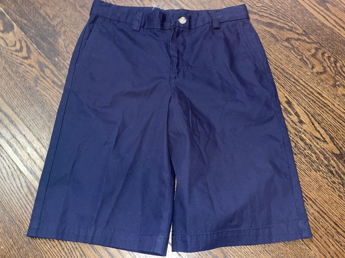 Boys Vineyard Vines Navy Blue Classic Shorts Size 14 Adjustable Waist NWOT