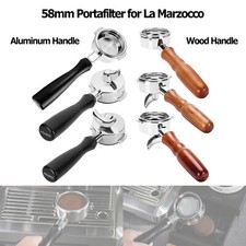 Portafiltro 58mm per macchina caffè espresso La Marzocco senza fondo/doppio beccuccio