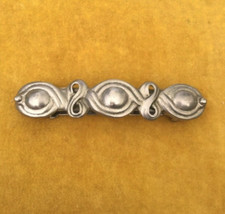 Vintage French clip barrette made in France stamped boho bohemian