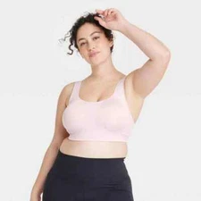 All in Motion Women's High Support Convertible Strap Sports Bra Size 44DD Pink