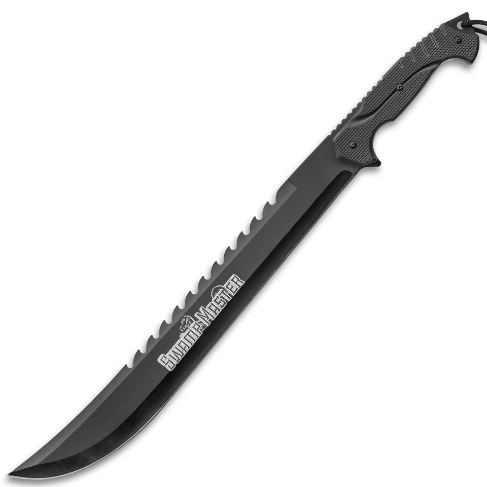 24" Black Legion Swamp Master Full Tang Machete Fixed Blade Knife with Sheath - Image 3 of 4