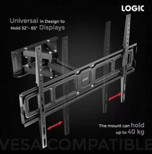 HEAVY DUTY FULL MOTION TV LCD LED PLASMA WALL MOUNT 32 37 42 47 50 55 60 65
