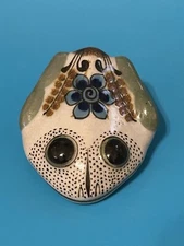 El Palomar Ken Edwards Mexican Art Pottery Frog Figurine Tonala