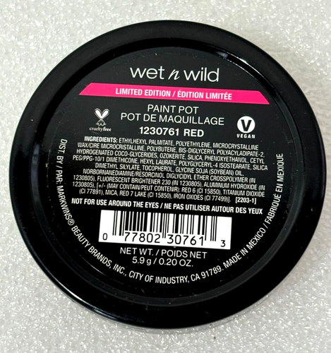 Glitter Gel Ghoul’s Gold & Red Paint Pot by Wet n Wild Fantasy Makeup Halloween - Picture 3 of 6