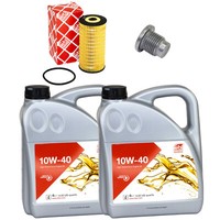 MotoröL Set Febi Sae 10W-40 8 Liter + ÖLfilter + Schraube FüR Opel Vivaro Kasten