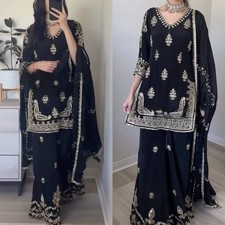 Indian Pakistani Gharara Suit Salwar Kameez Wedding Party Readymade