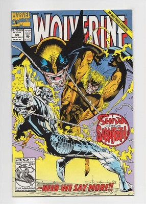 Wolverine #60 NM+ 1992 1st Full Appearance Kestrel Marvel Comics