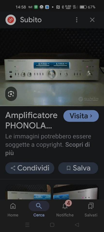 Amplificatore Phonola 6394 - Immagine 3 di 4