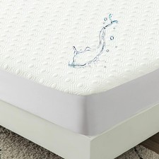Bamboo Fiber Viscose Cooling Mattress Protector Double Waterproof Mattress