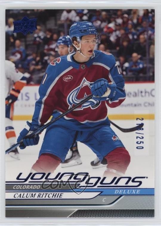 2024-25 Upper Deck Series 2 Young Guns Deluxe /250 Calum Ritchie #477 Rookie RC
