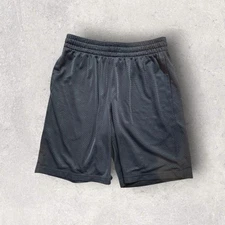 Xersion Men's Gray Athletic Shorts Elastic Waist Pockets Medium M