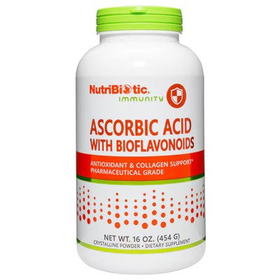 2 X NutriBiotic Ascorbic Acid with Bioflavonoids -- 16 oz