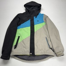 Vtg Volcom Colorblock Zip Up Lined Insulated ...