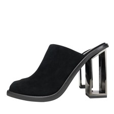 Jeffrey Campbell scarpe da donna slides numero 39 nere ciabatte in pelle estive