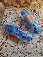 Schooner New Adult Narrow Easy Adjust Strap Leader Swimming Googles Set Of 2