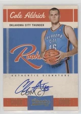 2010-11 Panini Classics Rookie Signatures /449 Cole Aldrich #165 Rookie Auto RC