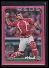 2024 Topps Update #US167 Luke Maile Mother's Day Hot Pink #/50