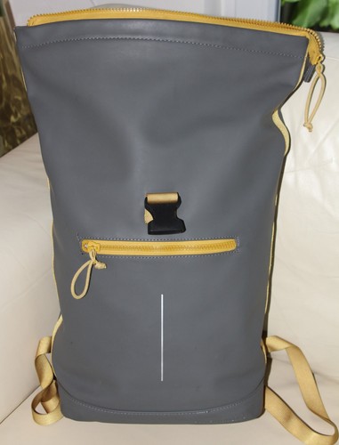 New Rebels® Tim Rolltop Rucksack – Wasserfest – Anthrazit/Gelb – Neuwertig - Bild 5 von 11