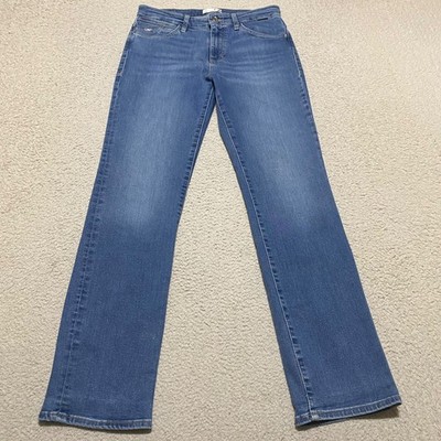 Mavi Gold Womens sz 29 Jeans Blue Denim Medium Wash High Rise Straight Kendra