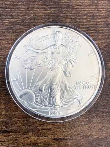 1997 WALKING LIBERTY AMERICAN EAGLE .999 FINE SILVER DOLLAR COIN 1oz. $1 USA BU