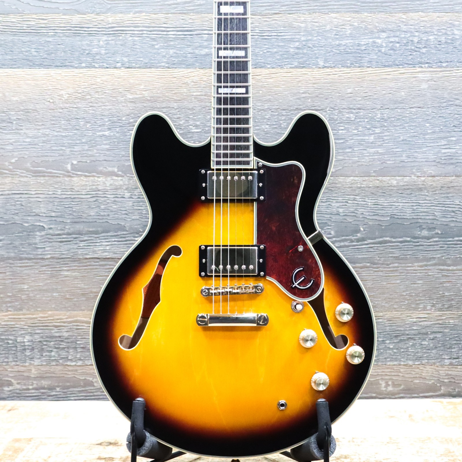 Epiphone Sheraton-II Pro Vintage Sunburst Semi-Hollow Electric Guitar w / Case