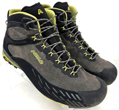 Asolo Gore-Tex Gray Black Lace-Up Leather Ankle Hiking Boots Shoes Men's US 13