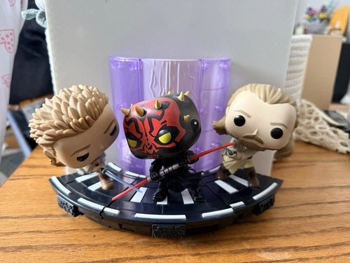 Funko Pop Star Wars Duel Of The Fates Amazon Set Obi-Wan, Qui-Gon, Darth Maul