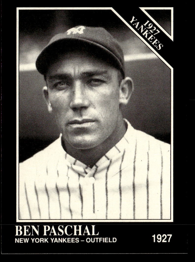Ben Paschal 1991 Conlon Collection TSN Card #107 New York Yankees