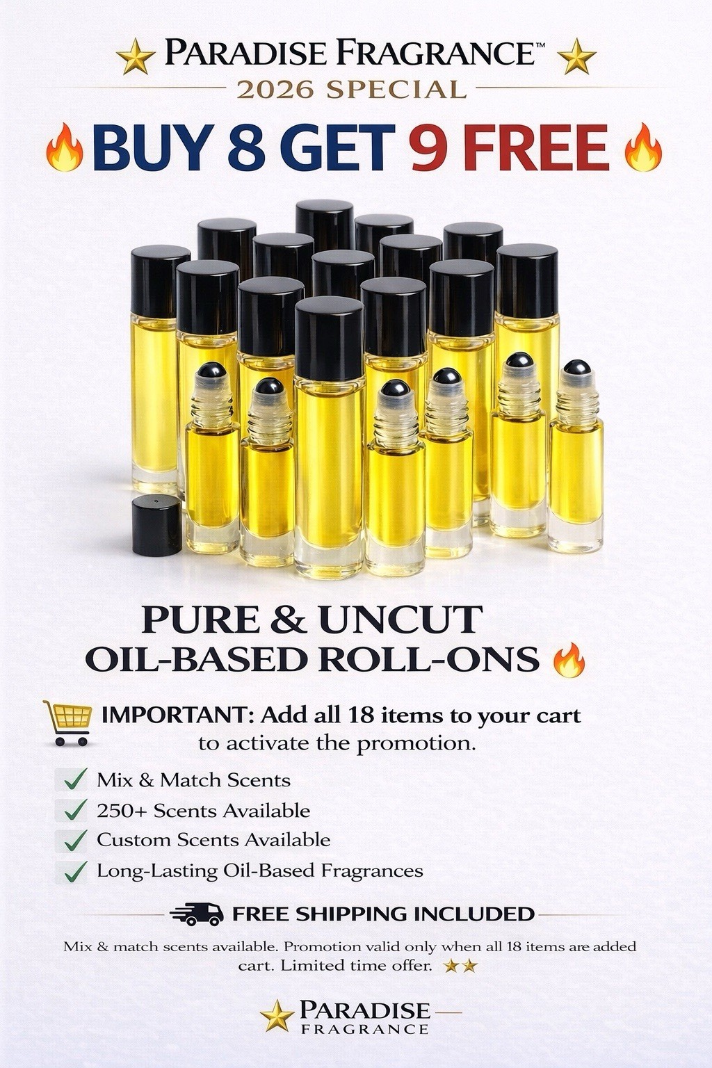 For Men Roller-ons  Custom Fragrance Pure Oils