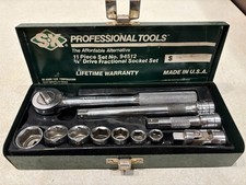 Vintage S-k Tools 38 Drive 12pc Sae 6pt Socket Set Usa 94512 Vintage S-k Tools 38 Drive 12pc Sae 6pt Socket Set Usa 94512