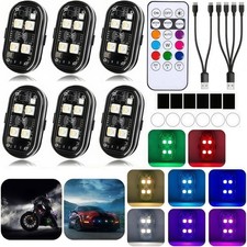 RGB LED Strobe Light Wireless Remote Control For Car Bike Motorcycle Flash Lamps
