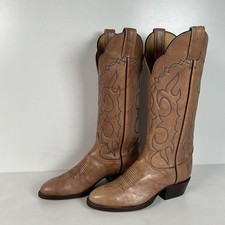 Vintage Tony Lama Gold Label Cowgirl Boots  USA Made  Men  s 5.5  Women  s 6.5