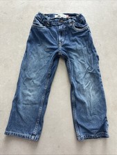 Kids, Levi Workwear Denim Jeans, Dark Wash, Levi Carpenter Jeans, Size 5