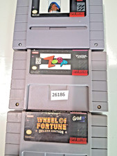3 super Nintendo games chessmaster, zoop, wheel of fortune SNES  26186 bc21