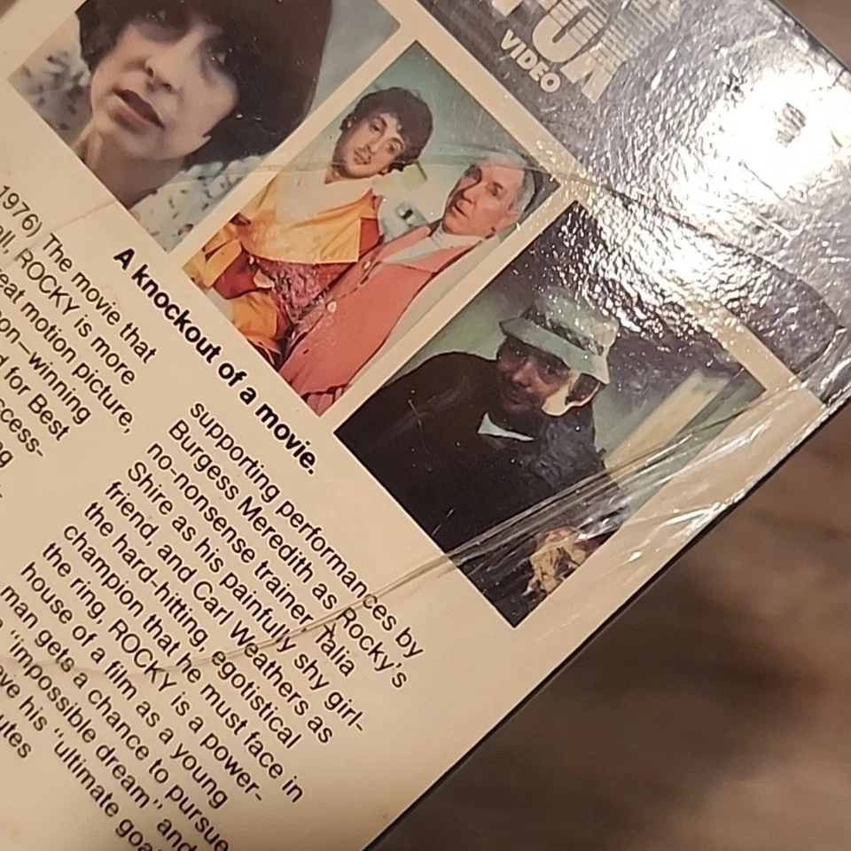 1976 1984 ROCKY I Sealed VHS Red Label CBS Fox Video RARE - Imagem 3 de 4