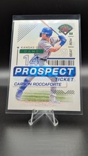2024 Panini Prospect Edition Baseball Ticket #182 Carson Roccaforte, Kansas City