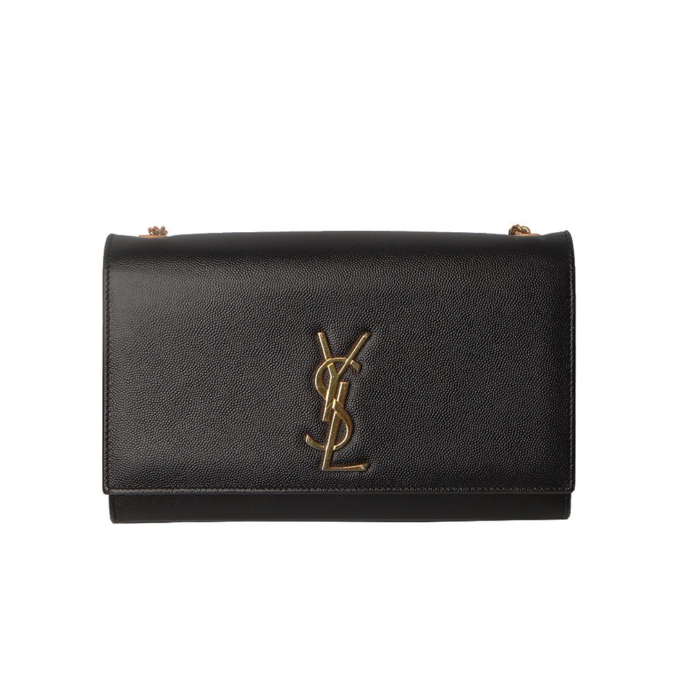 Borsa a tracolla Saint Laurent Monogram Kate media oro 364021 58651017