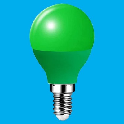 4x 4W grüne farbige LED G45 Party Golf runde kleine Schraube Glühbirne SES E14 