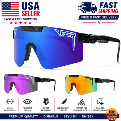 Polarized Sports Sunglasses UV400 Cycling Fishing Driving Outdoor Shield Goggles