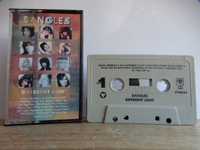 BANGLES DIFFERENT LIGHT MUSIK KASSETTE TAPE MC 1985 CBS RECORDS U.S. IMPORT