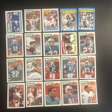 1987 Topps 87 Miami Dolphins (20)Team Set Marino Duper Clayton 1000 yard Sharp