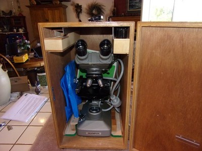 Olympus KHC Microscope With Case Instructions *Tested And Works Perfectly*