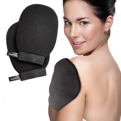 Korean Exfoliating Mitt for Remove Dead Skin. 2 Pack 100% Viscose Deep