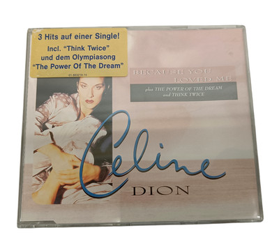 Celine Dion   Because You Loved Me CD Single 1996 Columbia 0166321915