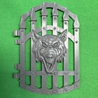 vintage He-Man MOTU heman SNAKE MOUNTAIN WOLF GATE DOOR part