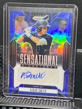 Aidan Smith 2025 Prizm - Sensational Signature / Auto - Blue #24/49  Rays