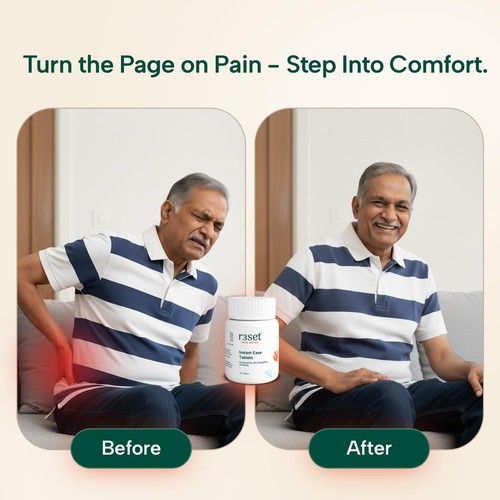 R3SET Natural Pain Relief (30 Tablets x 2) Muscle Back Knee Neck Joint Nerve - Picture 6 of 7