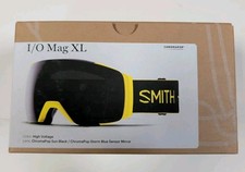 SMITH OPTICS I/O Mag XL Ski/Snowboard Goggles High Voltage/Sun Black/Blue 305
